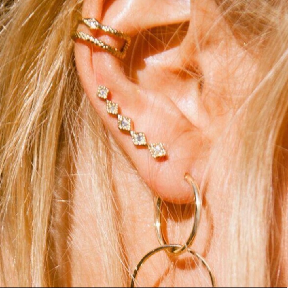 Luv AJ kite crawler style earrings